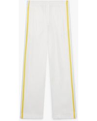 Casablanca Paris - Tennis Landscape Silk Twill Trousers, By - Lyst