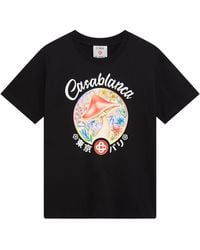 Casablanca Paris - T-Shirt À Manches Courtes Mushroom Emblem - Lyst