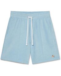 Casablanca Paris - Short En Velours À Rayures - Lyst