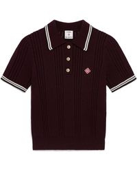 Casablanca Paris - Cotton Knit Short Sleeve Polo, By - Lyst