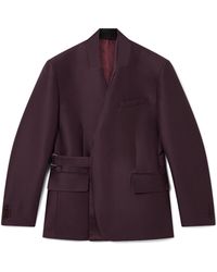 Casablanca Paris - Veste Portefeuille De Tailleur En Mélange De Laine Et De Soie - Lyst