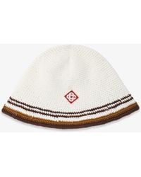 Casablanca Paris - Stripe Crochet Hat, By - Lyst