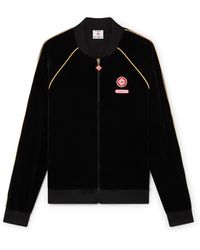 Casablanca Paris - Veste De Survêtement Dégradée En Velours À Passepoil - Lyst