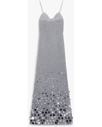 Casablanca Paris - Crochet Mirror Maxi Dress, By - Lyst