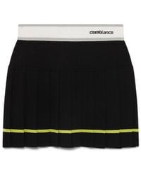 Casablanca Paris - Jupe Plissée À Rayures - Lyst