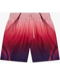 Casablanca Paris - Aubergine Gradient Silk Shorts, By - Lyst