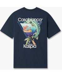 Casablanca Paris - Casa Kaspia New York Club Icon Short Sleeve T-Shirt, By - Lyst