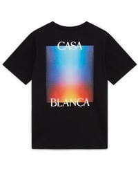 Casablanca Paris - T-Shirt À Manches Courtes Dégradé Casa Logo - Lyst