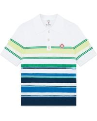 Casablanca Paris - Polo À Manches Courtes Et Rayures Dégradées - Lyst