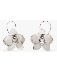 Casablanca Paris - Orchid Brass Earrings By - Lyst