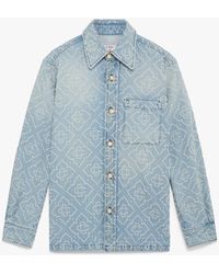 Casablanca Paris - Pearl Monogram Long Sleeve Denim Shirt, By - Lyst