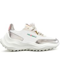 Casablanca Paris - Sneakers Blanches Et Chrome Pour Femme Atlantis - Lyst