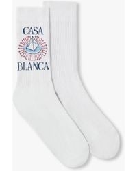 Casablanca Paris - Celestial Pyramid Crew Socks, By - Lyst