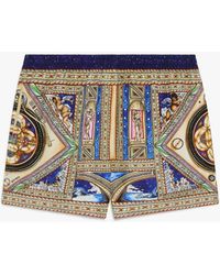 Casablanca Paris - Take Me To Church Silk Shorts, By - Lyst
