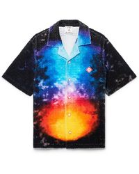 Casablanca Paris - Chemise À Manches Courtes En Tissu Éponge Dégradé - Lyst