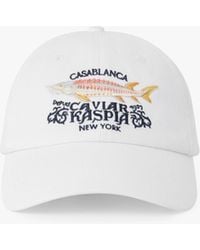 Casablanca Paris - Casa Kaspia New York Embroidered Cap By - Lyst