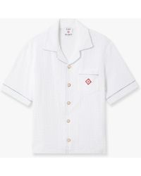 Casablanca Paris - Towelling Monogram Short Sleeve Shirt - Lyst