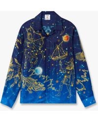 Casablanca Paris - Astrology Long Sleeve Silk Shirt, By - Lyst