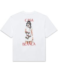 Casablanca Paris - T-Shirt À Manches Courtes Tennis Girl - Lyst