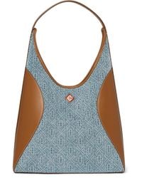 Casablanca Paris - Monogram Denim Hobo Bag By - Lyst