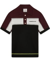 Casablanca Paris - Polo En Maille Mérinos À Rayures - Lyst