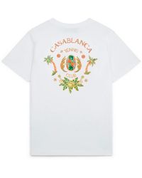 Casablanca Paris - Joyaux D'Afrique Tennis Club Short Sleeve T-Shirt, By - Lyst