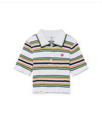 Casablanca Paris - Polo Court À Rayures - Lyst