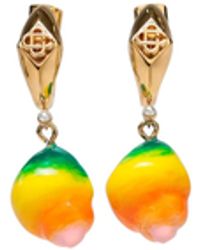 Casablanca Paris - Shell Drop Earrings By - Lyst