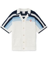 Casablanca Paris - Chemise De Tennis À Manches Courtes En Crochet De Coton - Lyst