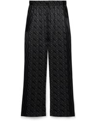 Casablanca Paris - Heart Monogram Pyjama Silk Trousers, By - Lyst