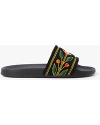 Casablanca Paris - Embroidered Terry Slides, Size By - Lyst
