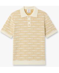 Casablanca Paris - Knit Logo Short Sleeve Polo Shirt, By - Lyst