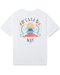 Casablanca Paris - T-Shirt À Manches Courtes Casa Way Mountain - Lyst