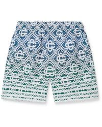 Casablanca Paris - Short En Tissu Éponge À Monogramme Dégradé - Lyst