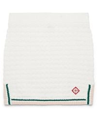 Casablanca Paris - Mini-Jupe En Coton Bouclé - Lyst