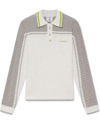Casablanca Paris - Polo À Manches Longues En Tissu Bouclé Tennis - Lyst