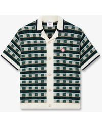 Casablanca Paris - Crochet Mosaic Short Sleeve Shirt, By - Lyst