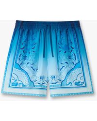 Casablanca Paris - Gradient Egyptian Rug Silk Shorts, By - Lyst