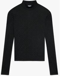 Casablanca Paris - Monogram Jacquard Cropped Top, By - Lyst