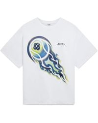 Casablanca Paris - Flaming Tennis Ball Short Sleeve T-Shirt, By - Lyst