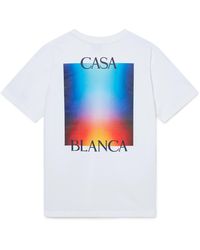 Casablanca Paris - T-Shirt À Manches Courtes Dégradé Casa Logo - Lyst