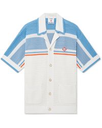 Casablanca Paris - Chemise De Tennis À Manches Courtes En Crochet De Coton - Lyst