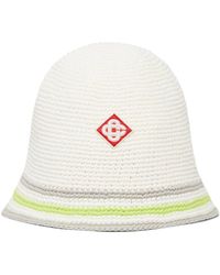 Casablanca Paris - Chapeau En Crochet À Rayures - Lyst