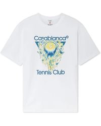 Casablanca Paris - T-Shirt À Manches Courtes Tennis Club Icon - Lyst
