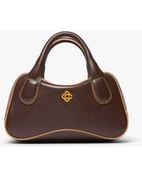 Casablanca Paris - Micro Sac Marron Bowling - Lyst