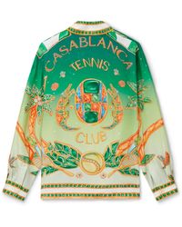 Casablanca Paris - Joyaux D'Afrique Long Sleeve Silk Shirt, By - Lyst
