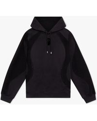 Casablanca Paris - Sweat À Capuche Noir À Logo Floqué Squash - Lyst