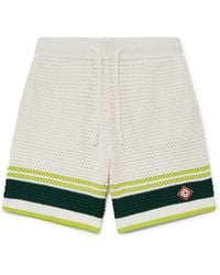 Casablanca Paris - Short De Tennis En Crochet - Lyst