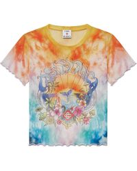 Casablanca Paris - T-Shirt À Manches Courtes En Mesh Tie-Dye Surf Trip - Lyst