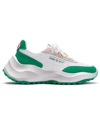 Casablanca Paris - Sneakers Blanches Et Vert Tennis Pour Femme Atlantis - Lyst